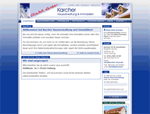 Tablet Screenshot of karcher-immo.de